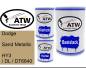 Preview: Dodge, Sand Metallic, HY3 / DL / DT6640: 500ml Lackdose + 500ml Klarlack + 250ml Härter - Set, von ATW Autoteile West.